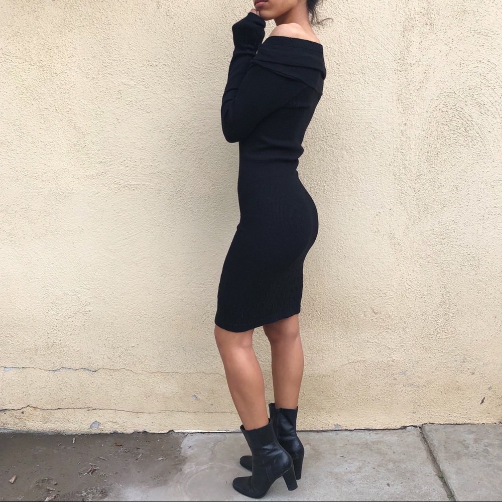 Off Shoulder Black dress